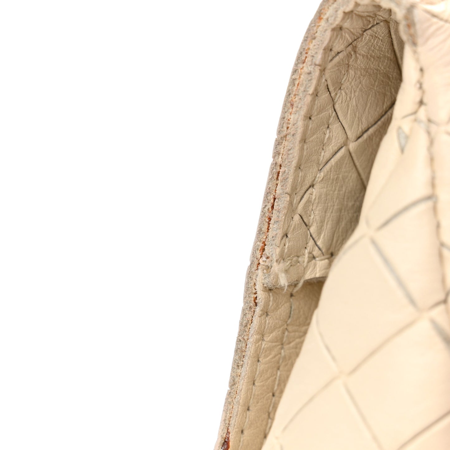 Nappa Intrecciato Mini Messenger Bag White