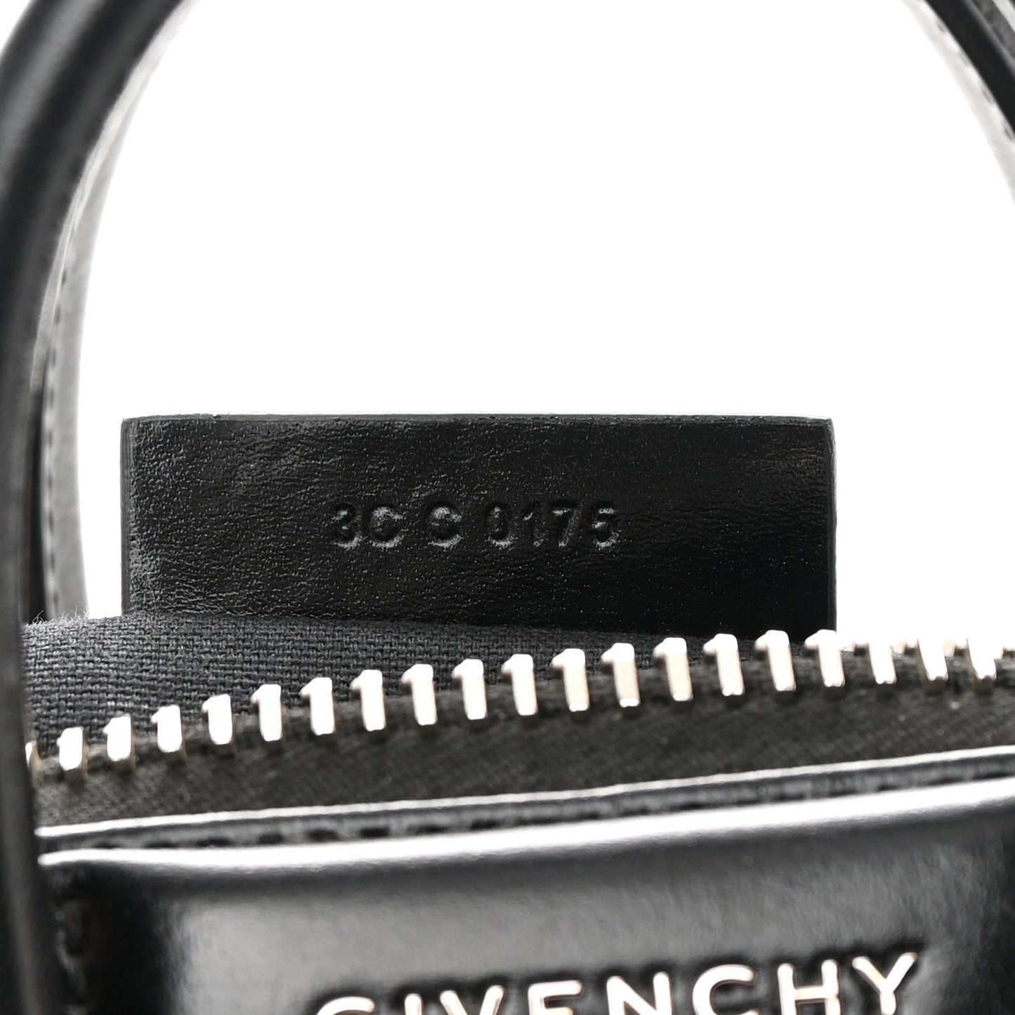 Shiny Lord Calfskin Mini Antigona Black