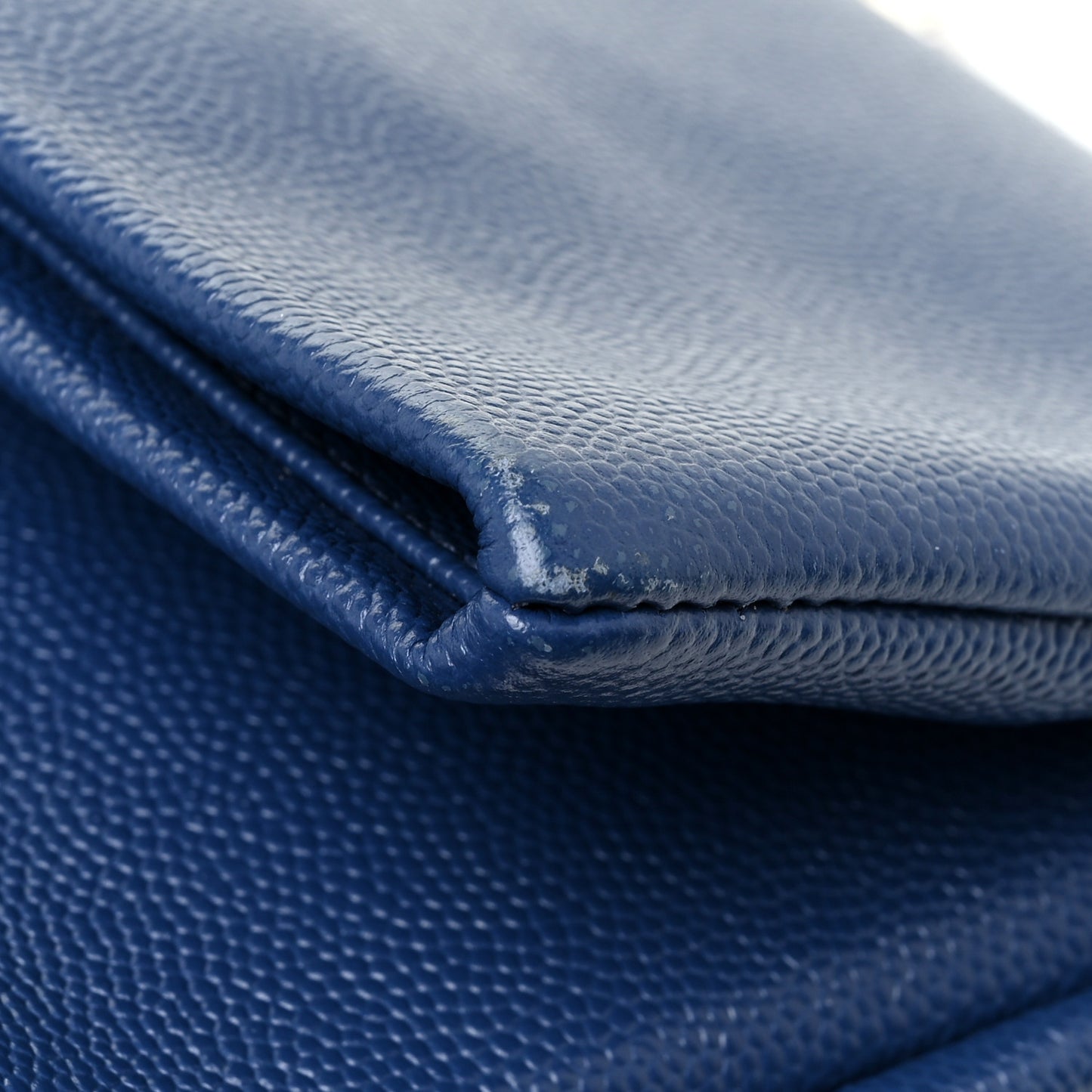 Grain De Poudre Medium West Hollywood Monogram Fold-Over Denim