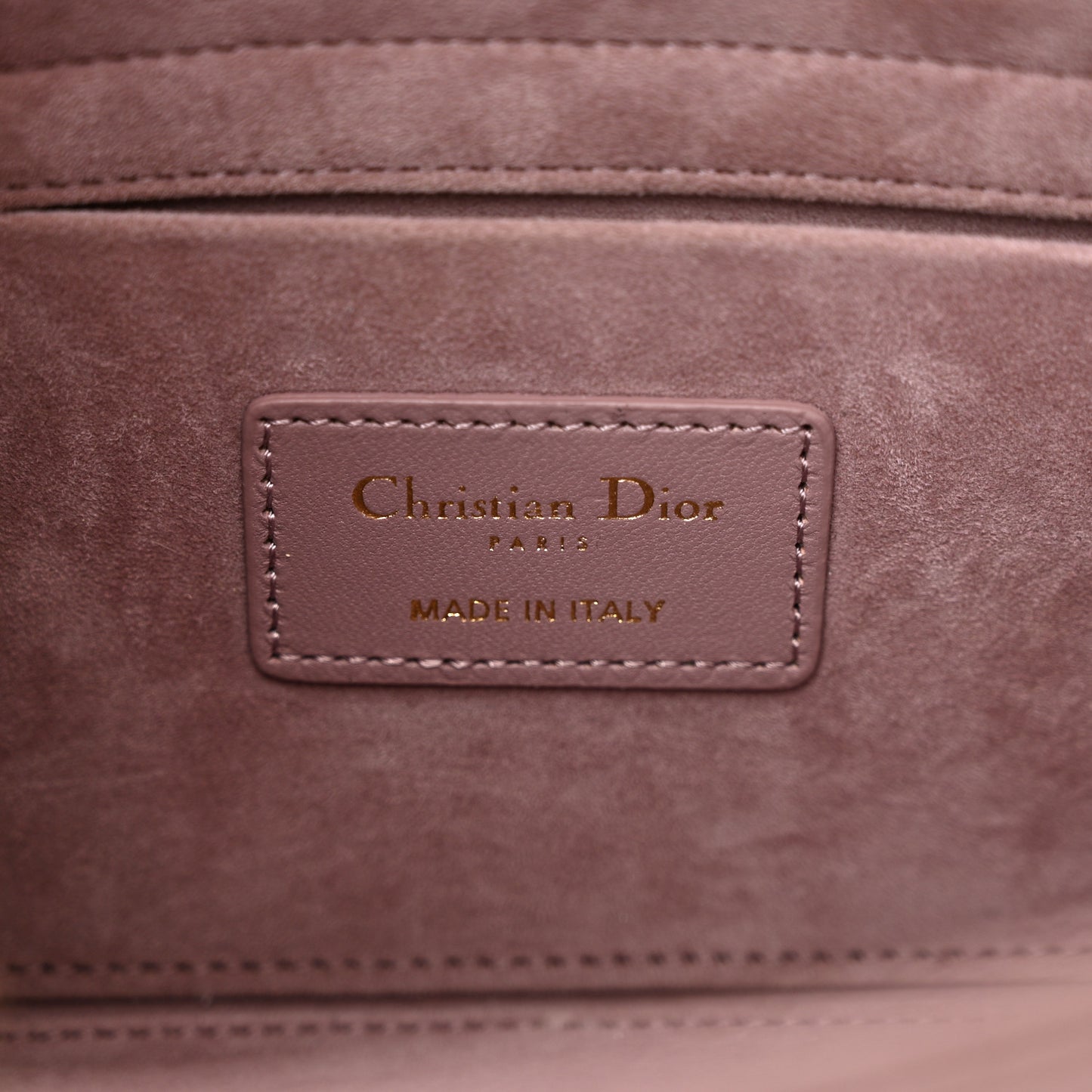 CHRISTIAN DIOR Lambskin Cannage Medium Lady D-Joy Peony Pink