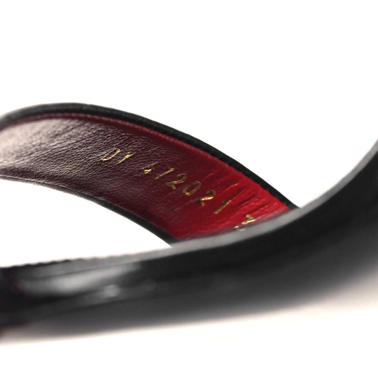 Calfskin Amber 105 Ankle Strap Sandals 36 Black