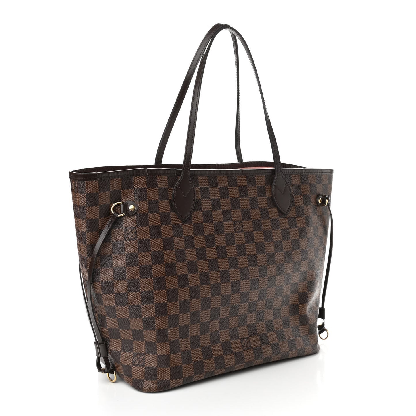 Damier Ebene Neo Neverfull MM Rose Ballerine