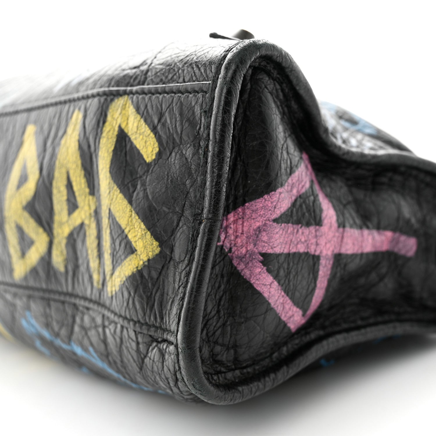 Balenciaga Agneau Graffiti All Over Classic Hardware S City Black Multicolor 10 of 12