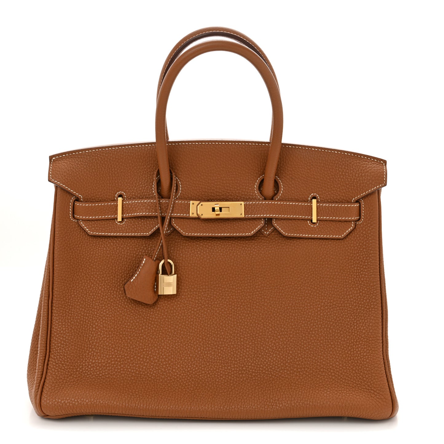 Taurillon Clemence Birkin 35 Gold