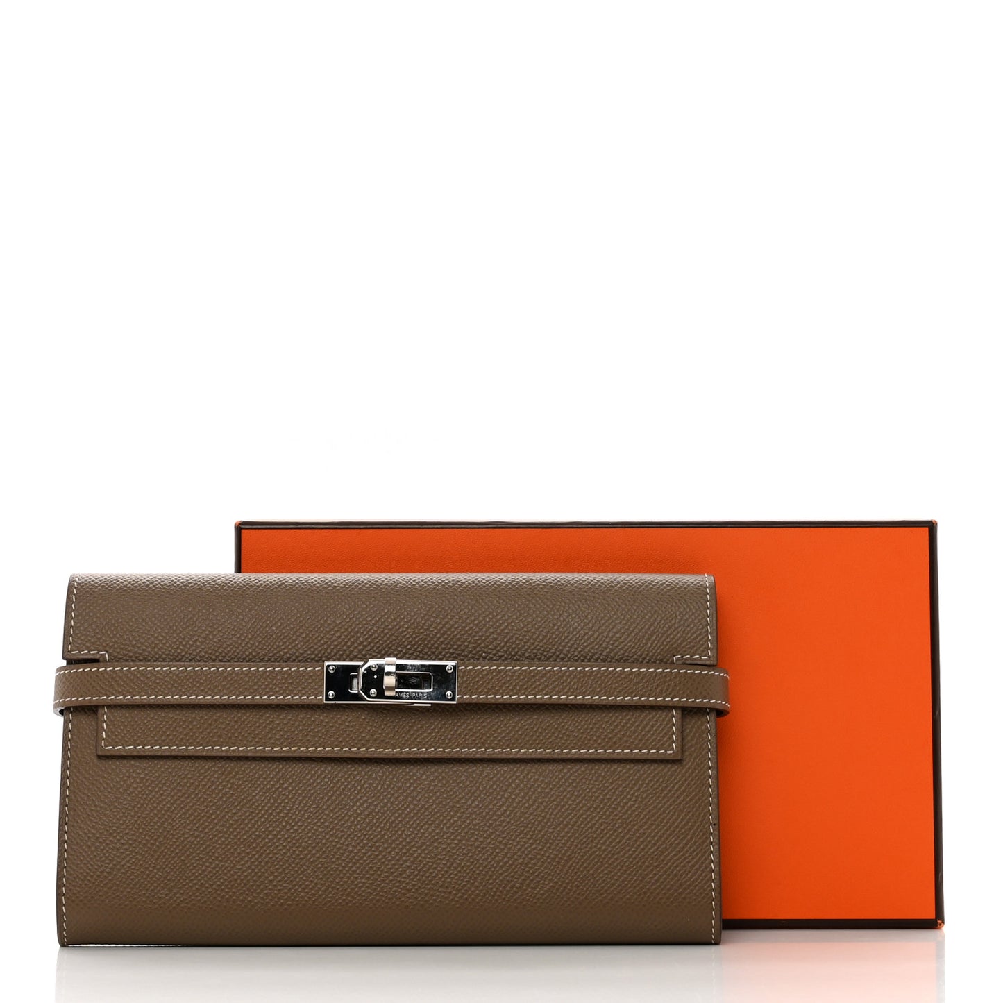 Epsom Kelly Longue Wallet Etoupe