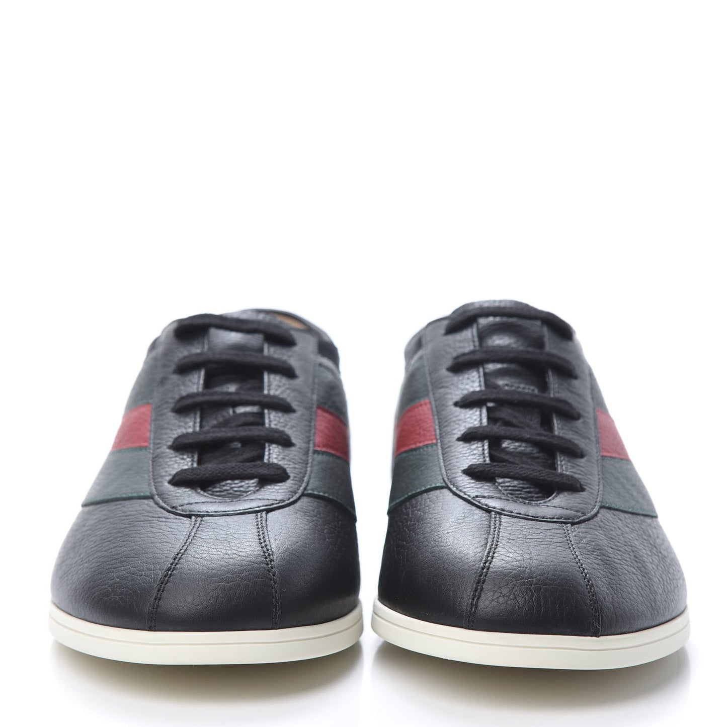 Calfskin Mens Web Falacer Sneakers 9.5 Black