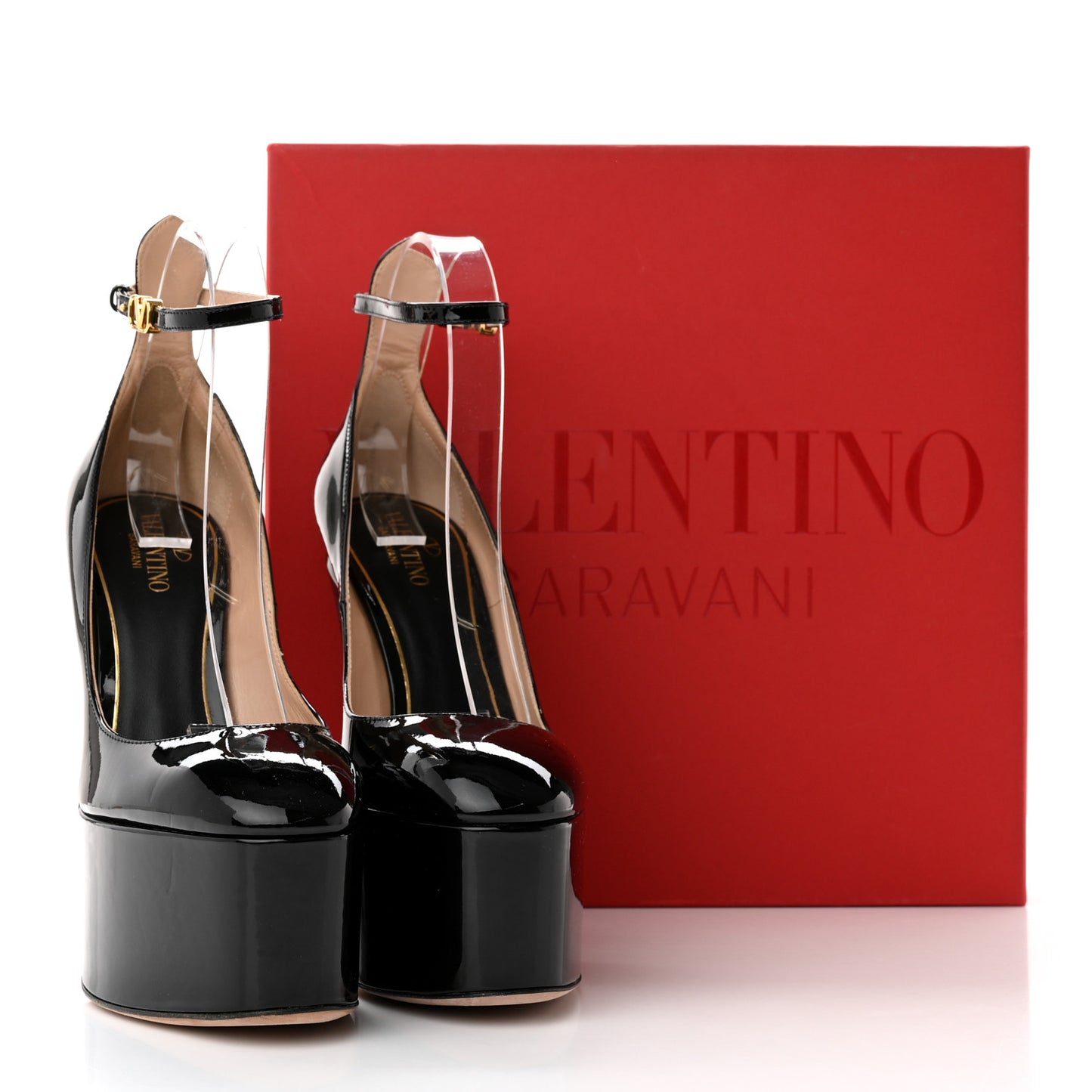 Patent Tan-Go 55/155mm Platform Pumps 38.5 Black