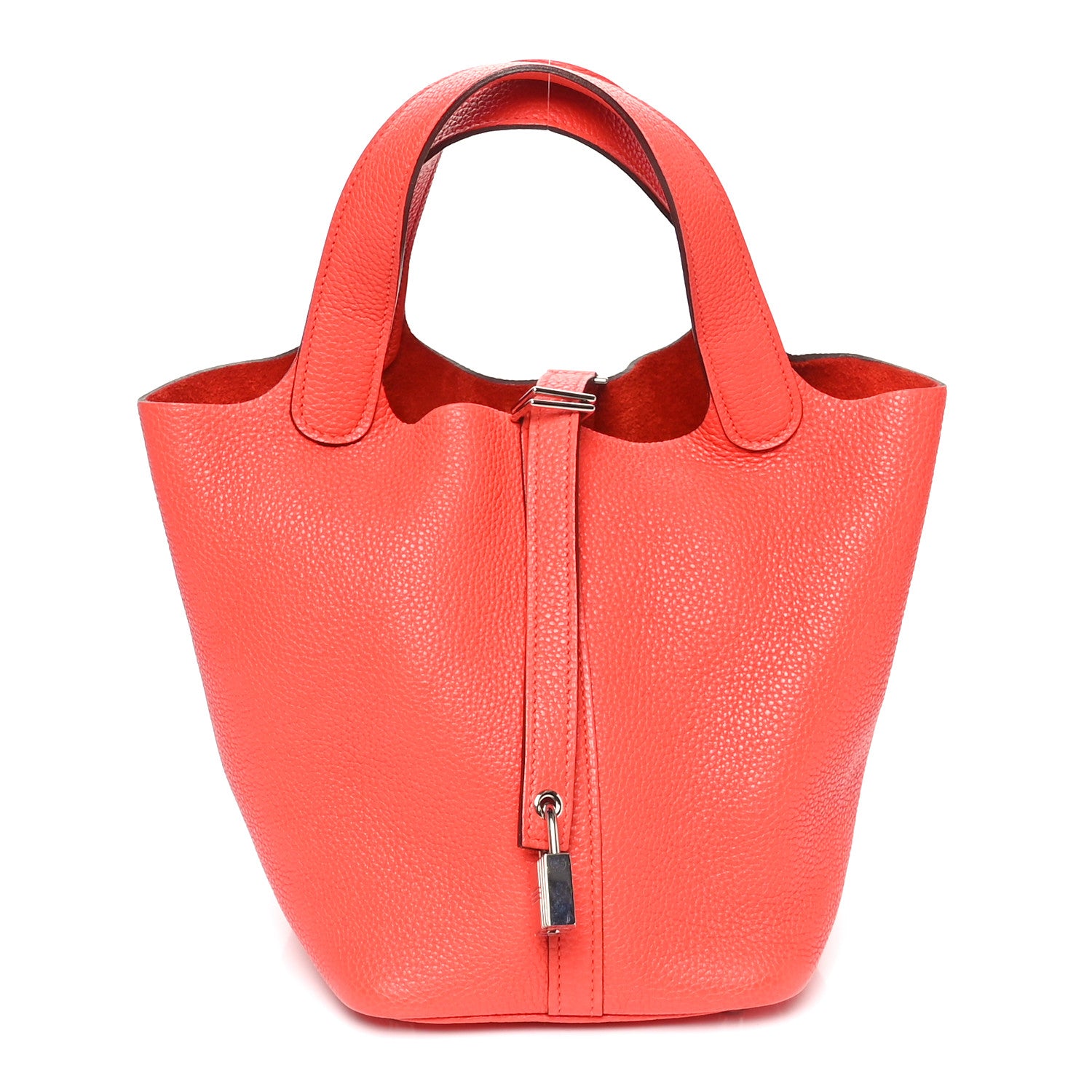 Hermes Taurillon Clemence Picotin Lock 18 PM Rouge Pivoine 1 of 11