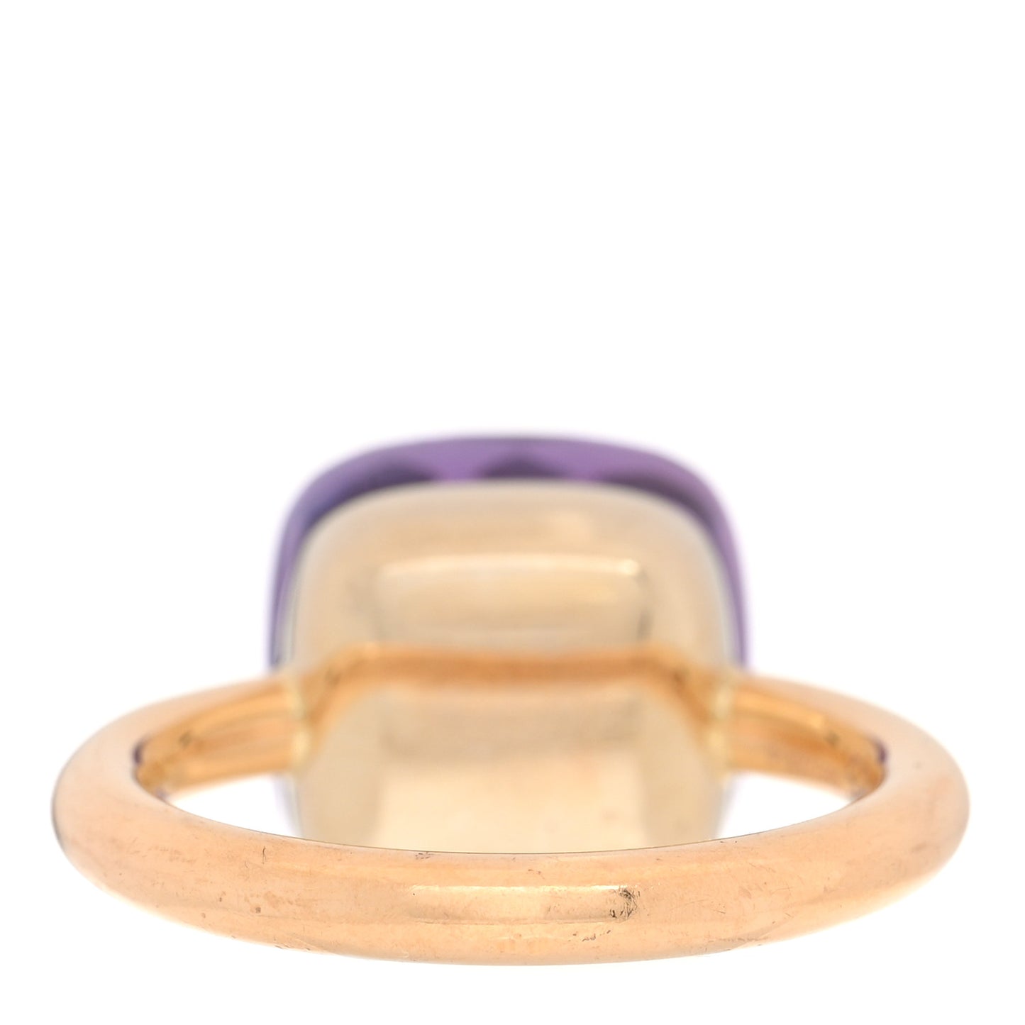 18K Rose Gold Amethyst Classic Nudo Ring 52 6