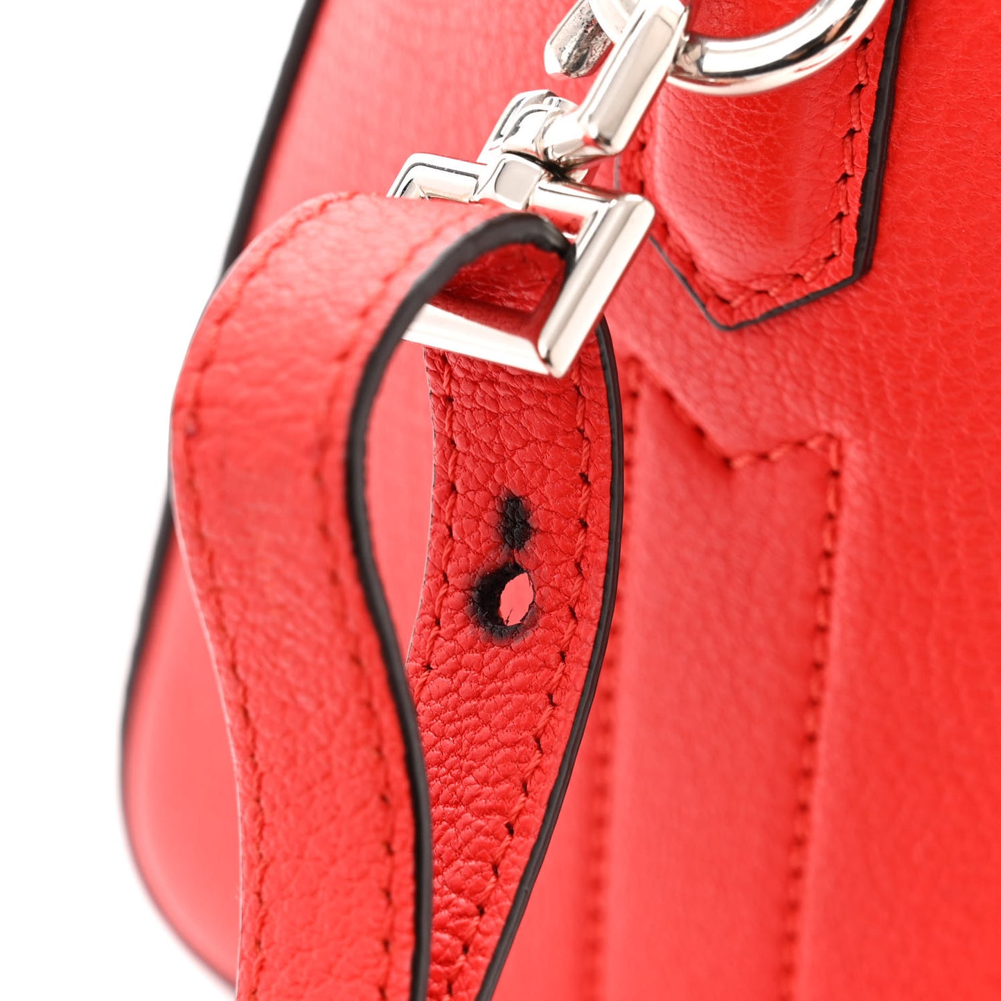 Sugar Goatskin Mini Antigona Pop Red