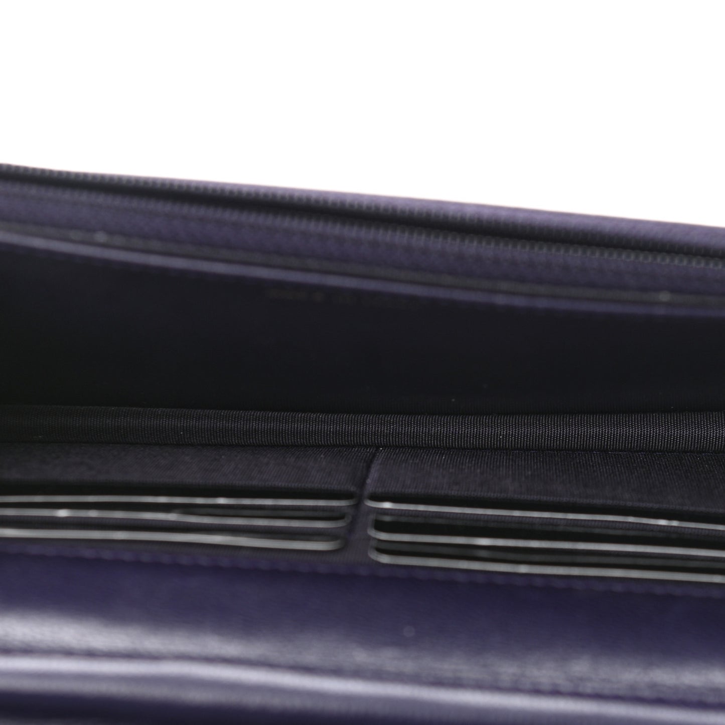 Lambskin Quilted Wallet On Chain WOC Purple