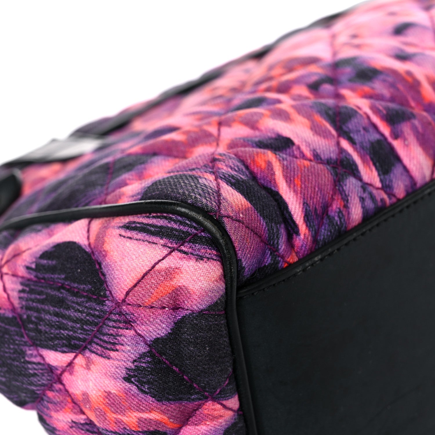 Mulberry Denim Alexa Quilted Loopy Leopard Print Purple Red 10 of 21