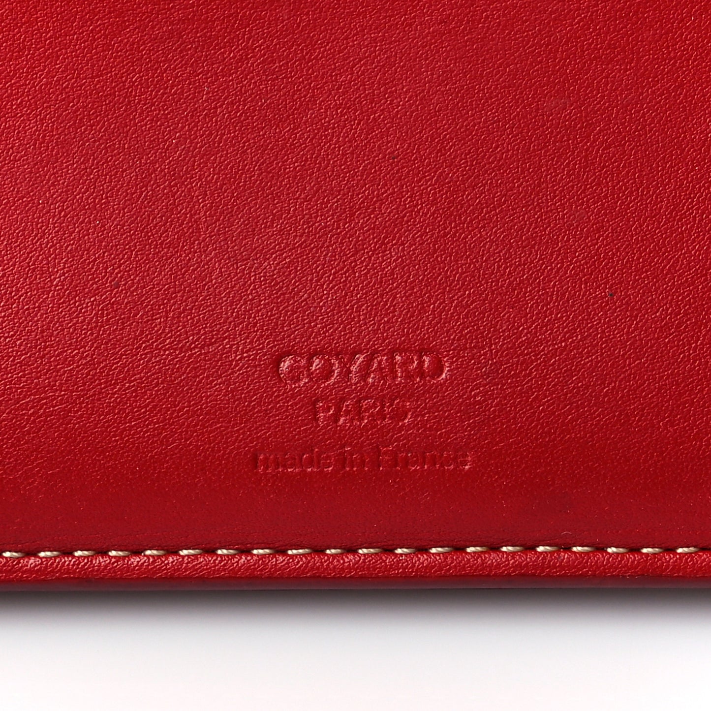 Goyardine Long Bi-Fold Wallet Red