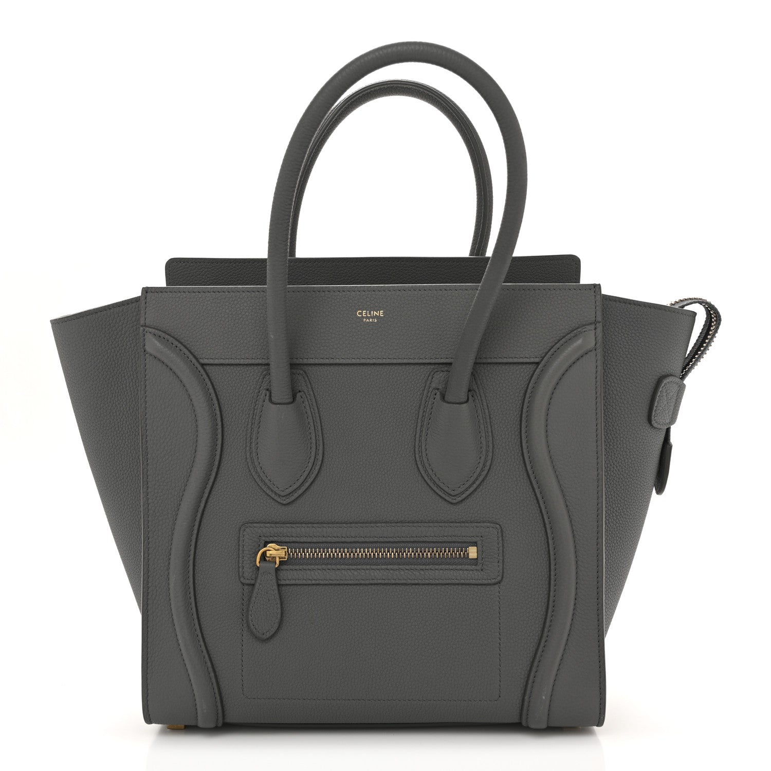 Celine Baby Drummed Calfskin Micro Luggage Kohl 1805933 – FASHIONPHILE