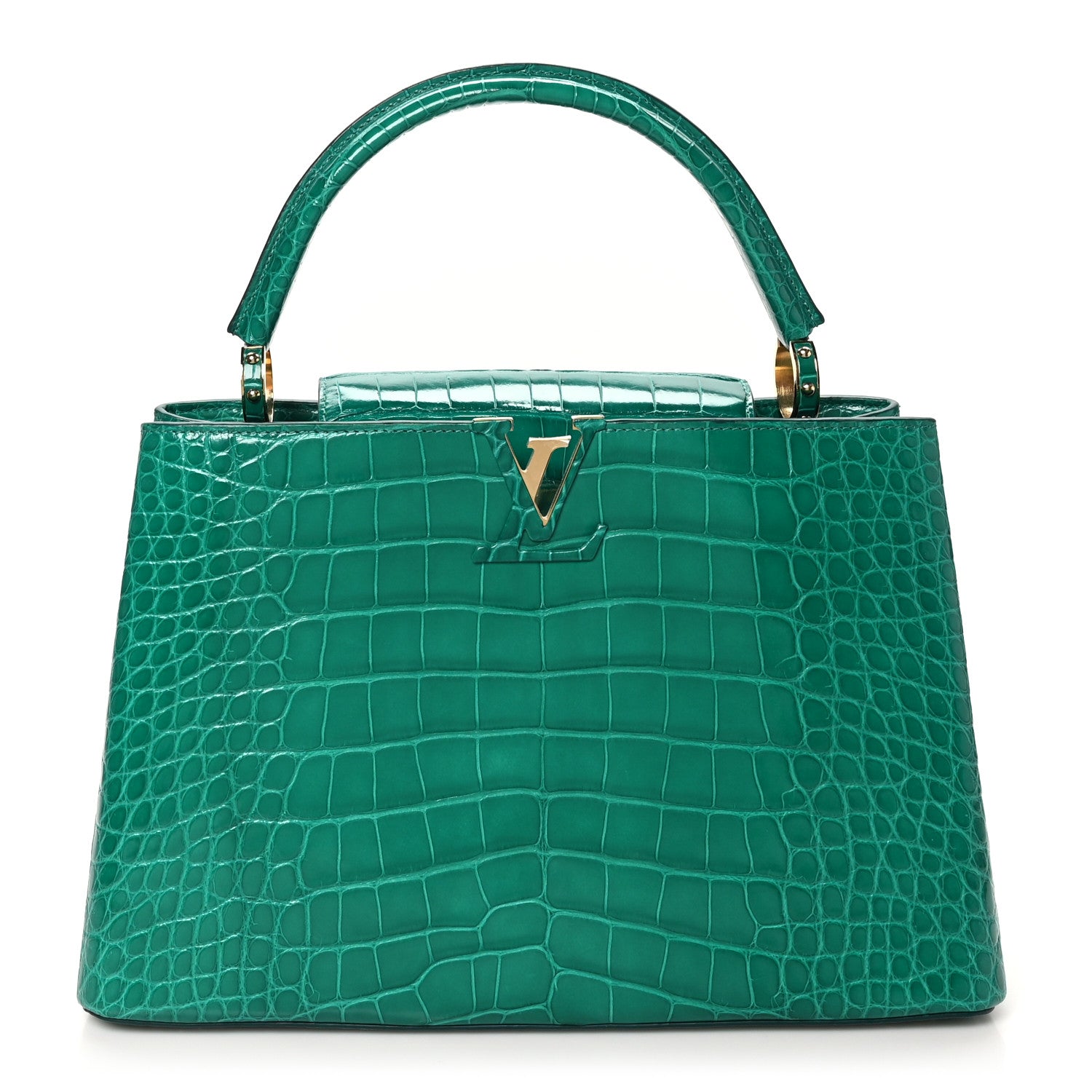 Louis Vuitton Alligator Capucines MM Emeraude 1683860 – FASHIONPHILE