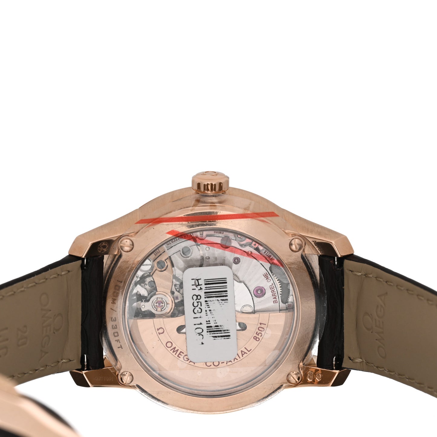 18K Red Gold Alligator 41mm De Ville Co-Axial Automatic Watch 431.53.41.21.02.001