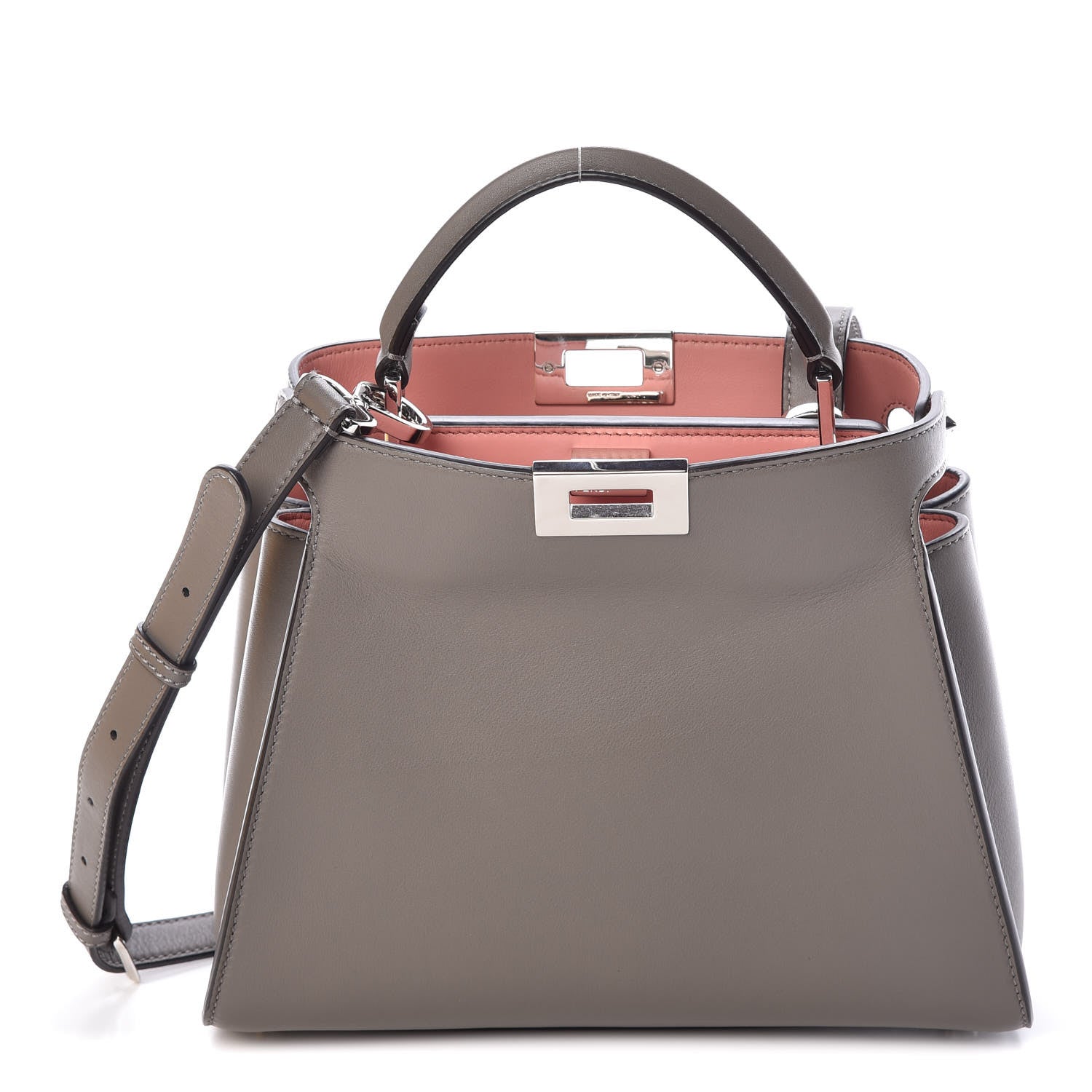 Fendi Vitello Tahiti Burro Medium Peekaboo Iconic Essentially
