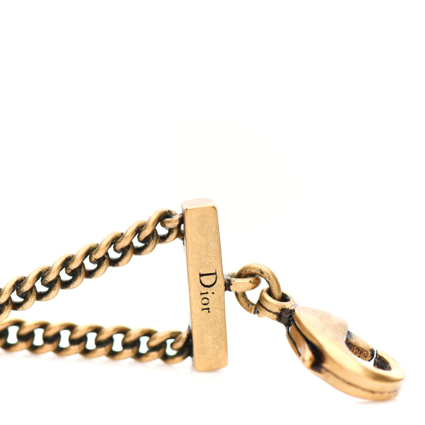 Metal J'Adior Choker Necklace Aged Gold