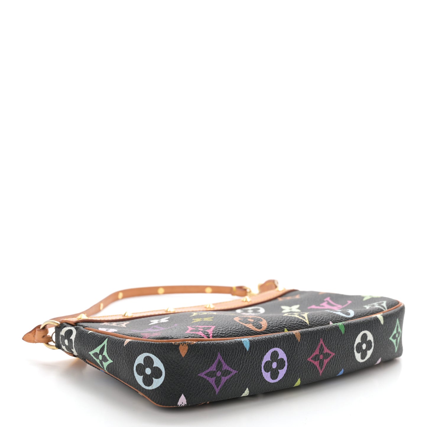 Monogram Multicolor Pochette Accessories Black