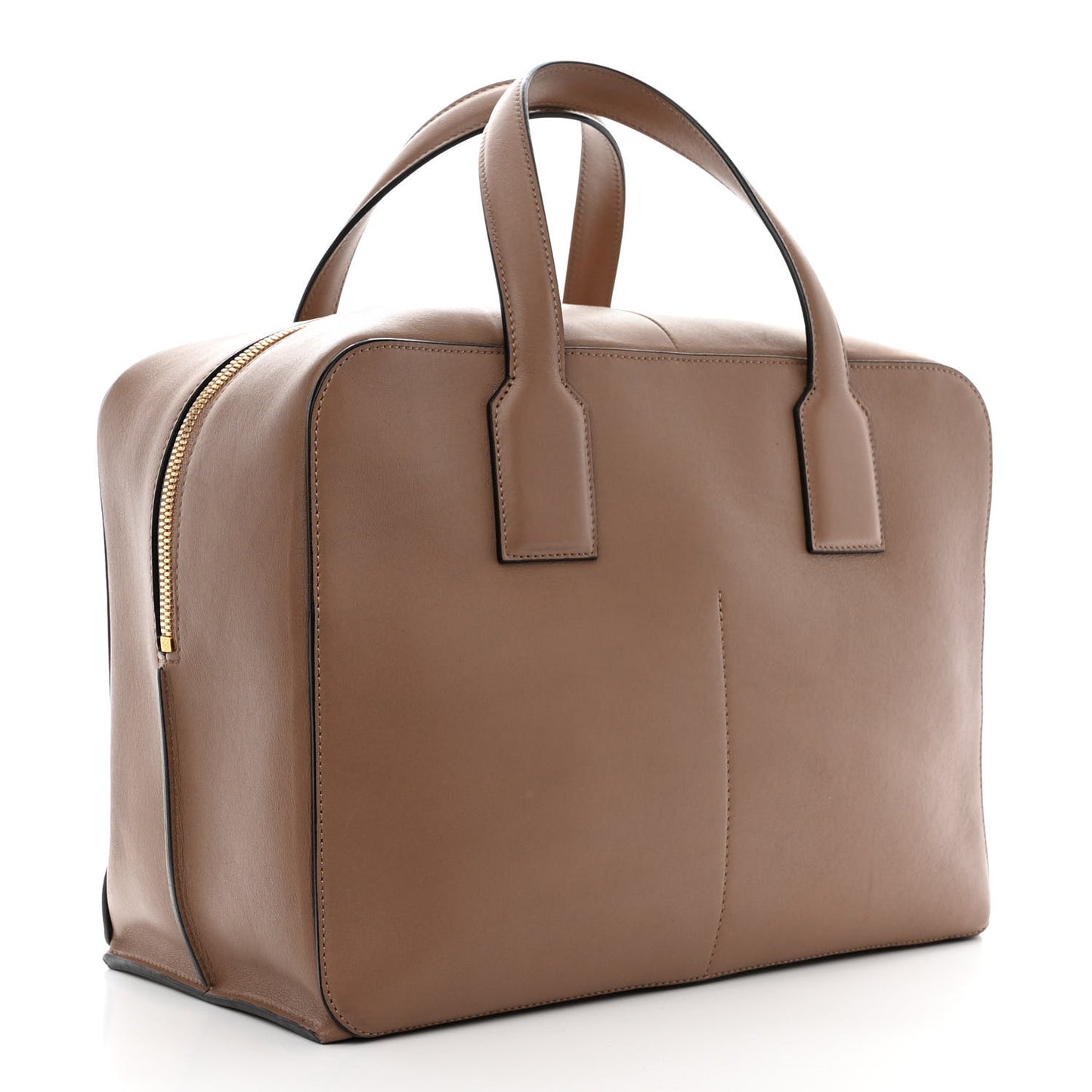Calfskin Goya Weekender Bag Brown