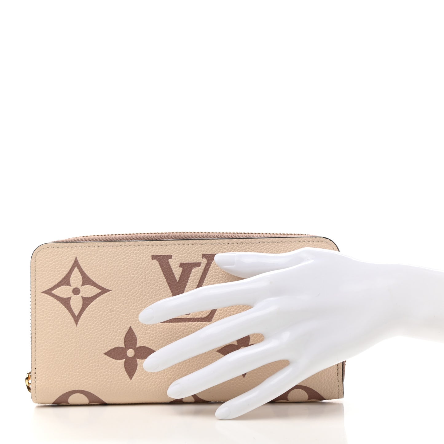 Empreinte Monogram Giant Zippy Wallet Creme Bois De Rose