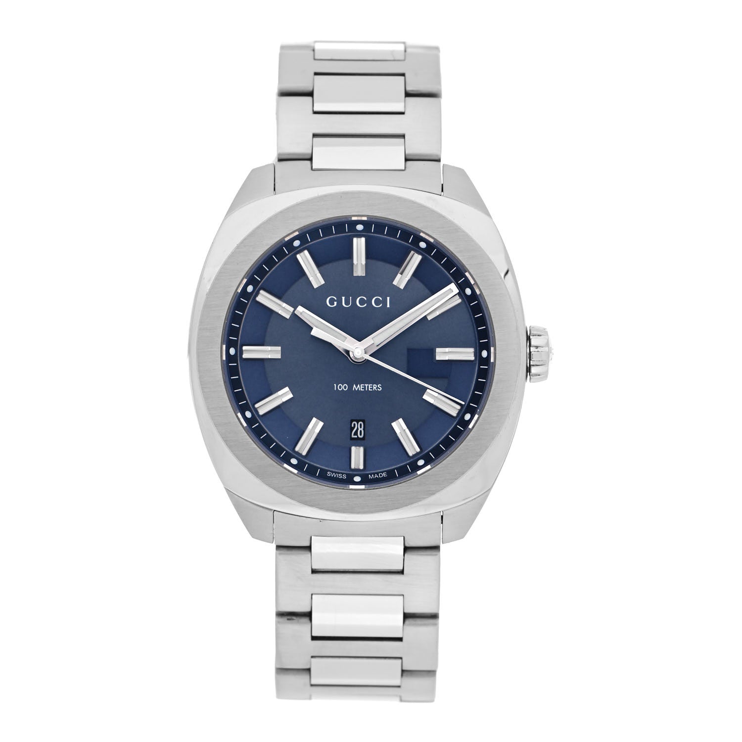 Gucci Stainless Steel 40mm GG2570 Quartz Watch Blue 954708 Gucci Stainless Steel 40mm GG2570 Quartz Watch Blue 954708