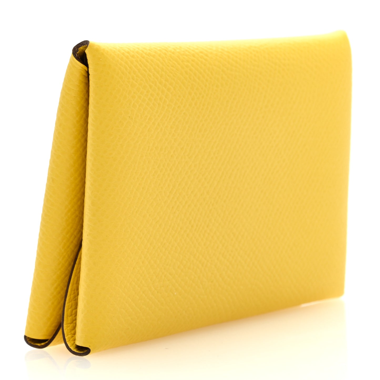 Epsom Calvi Duo Card Case Jaune De Naples