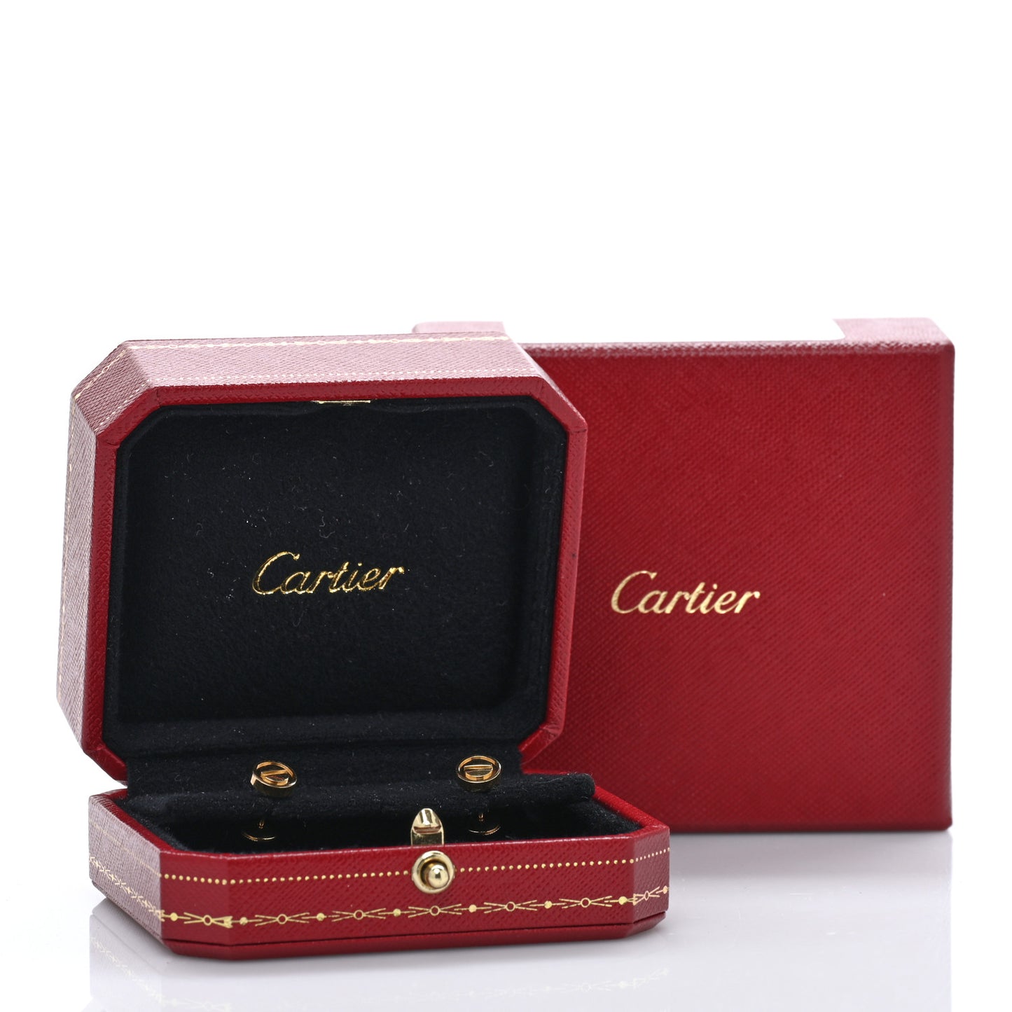 18K Yellow Gold LOVE Earrings