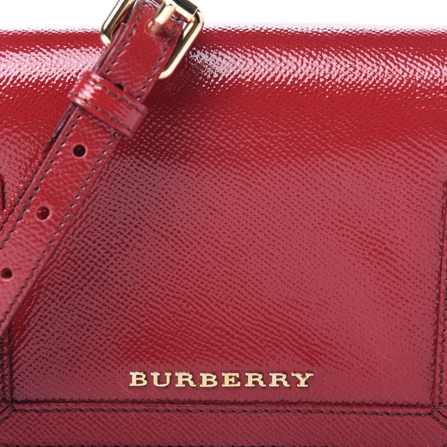Patent London Mini Berkeley Crossbody Red