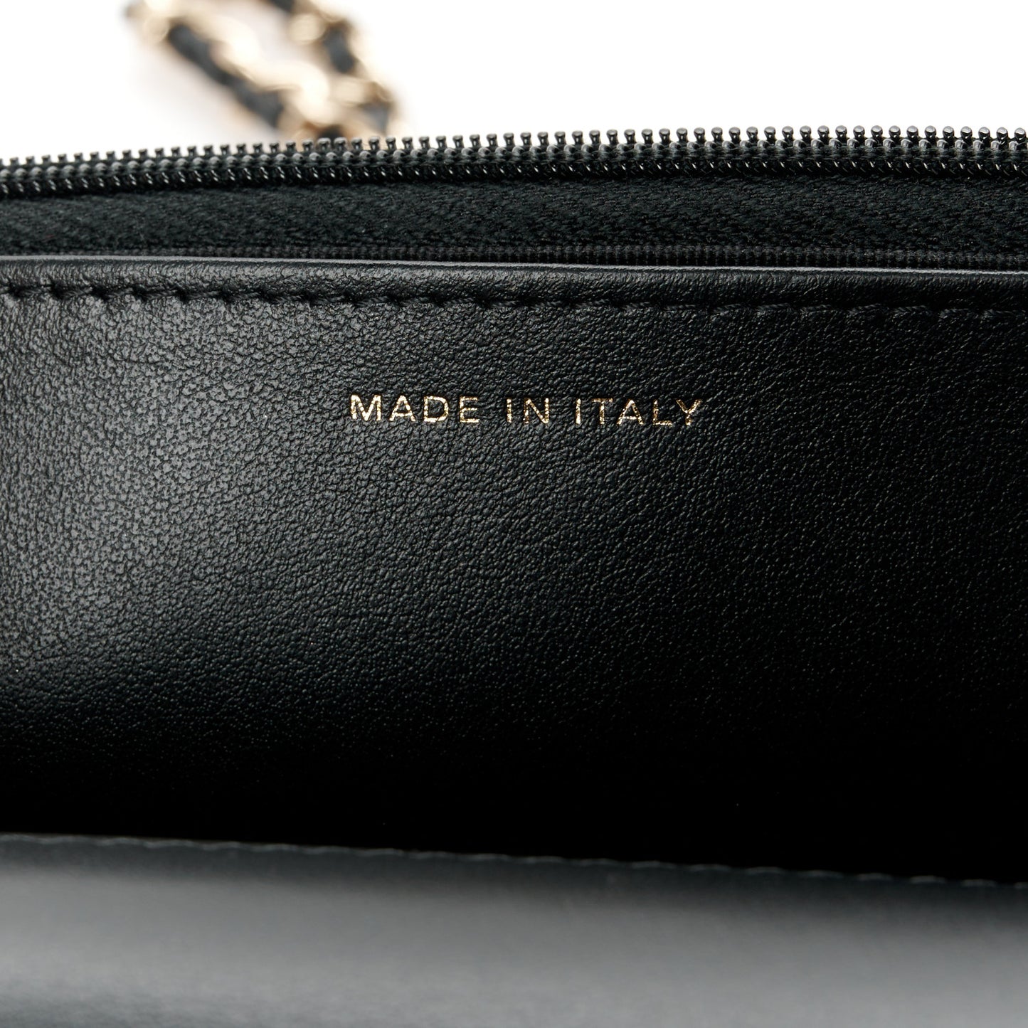Tweed Quilted Wallet On Chain WOC Black Ecru White