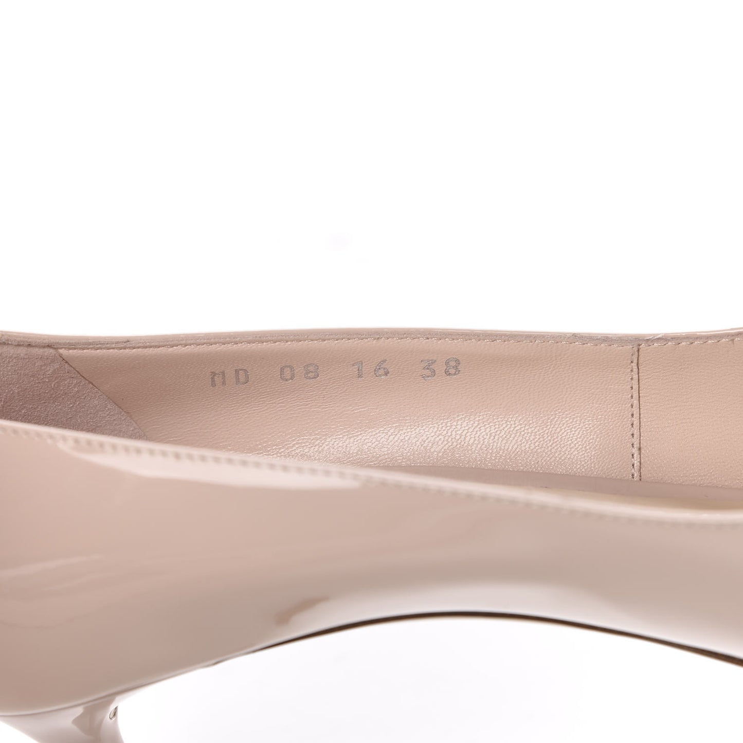 Patent Crystal Dianeme Pumps 38 Rose Poudre