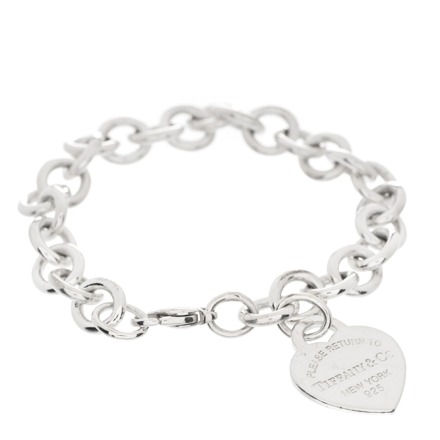 Sterling Silver Return to Tiffany Heart Tag Charm Bracelet