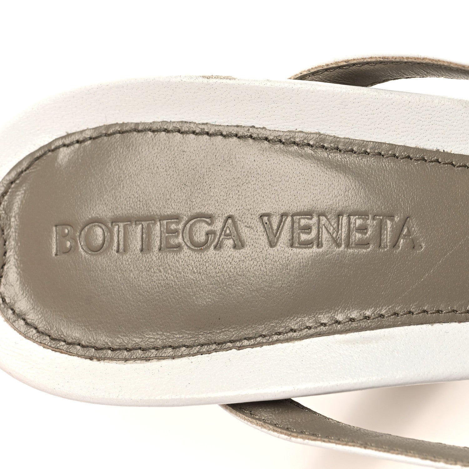 Bottega Veneta Lambskin Stretch Multi Strap 90mm Sandals 36.5 Optic White 7 of 10