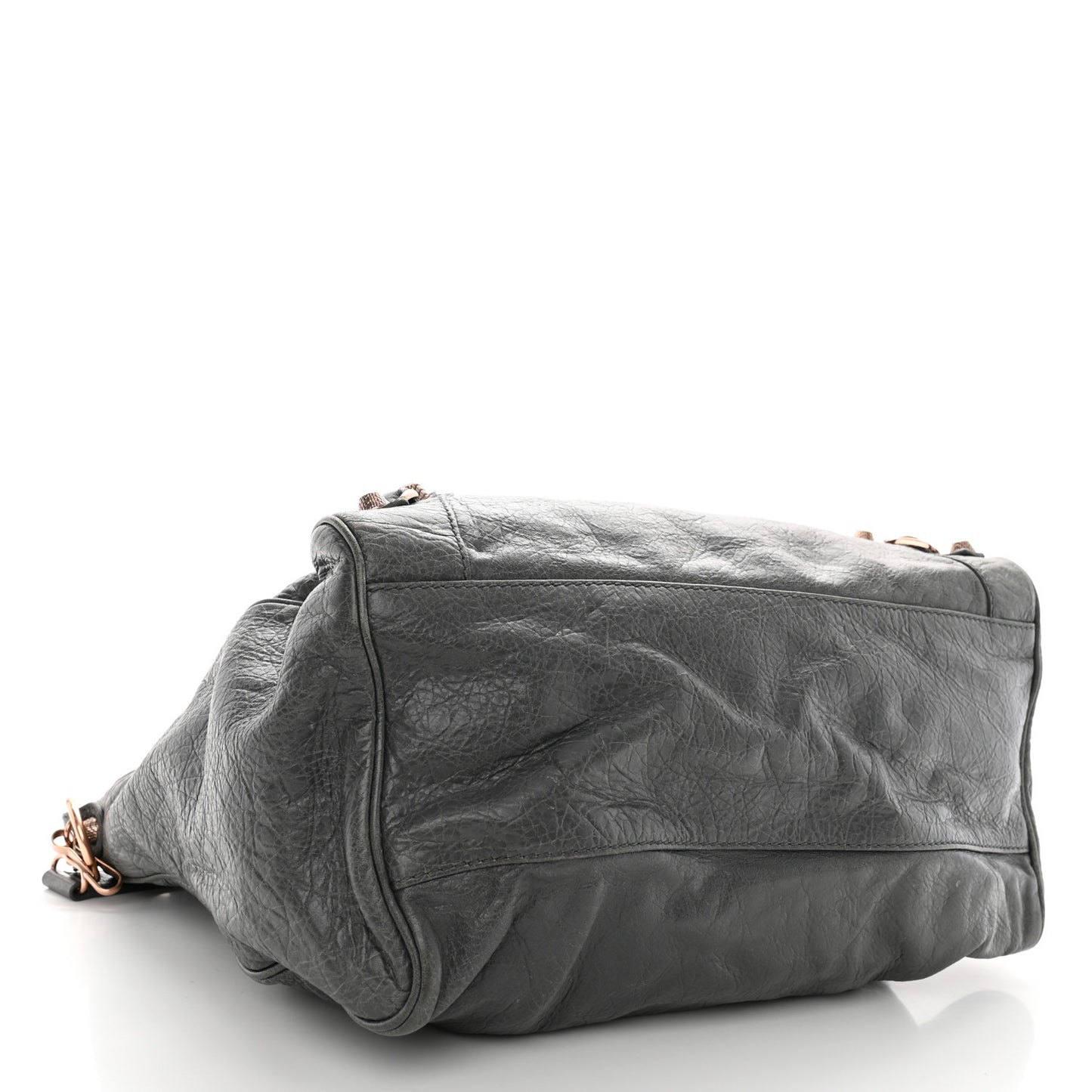 Agneau Giant 12 Rose Gold Hardware Velo Gris Fossile Anthracite