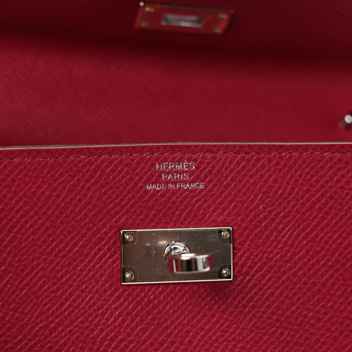 Epsom Kelly Wallet To Go Rouge Grenat