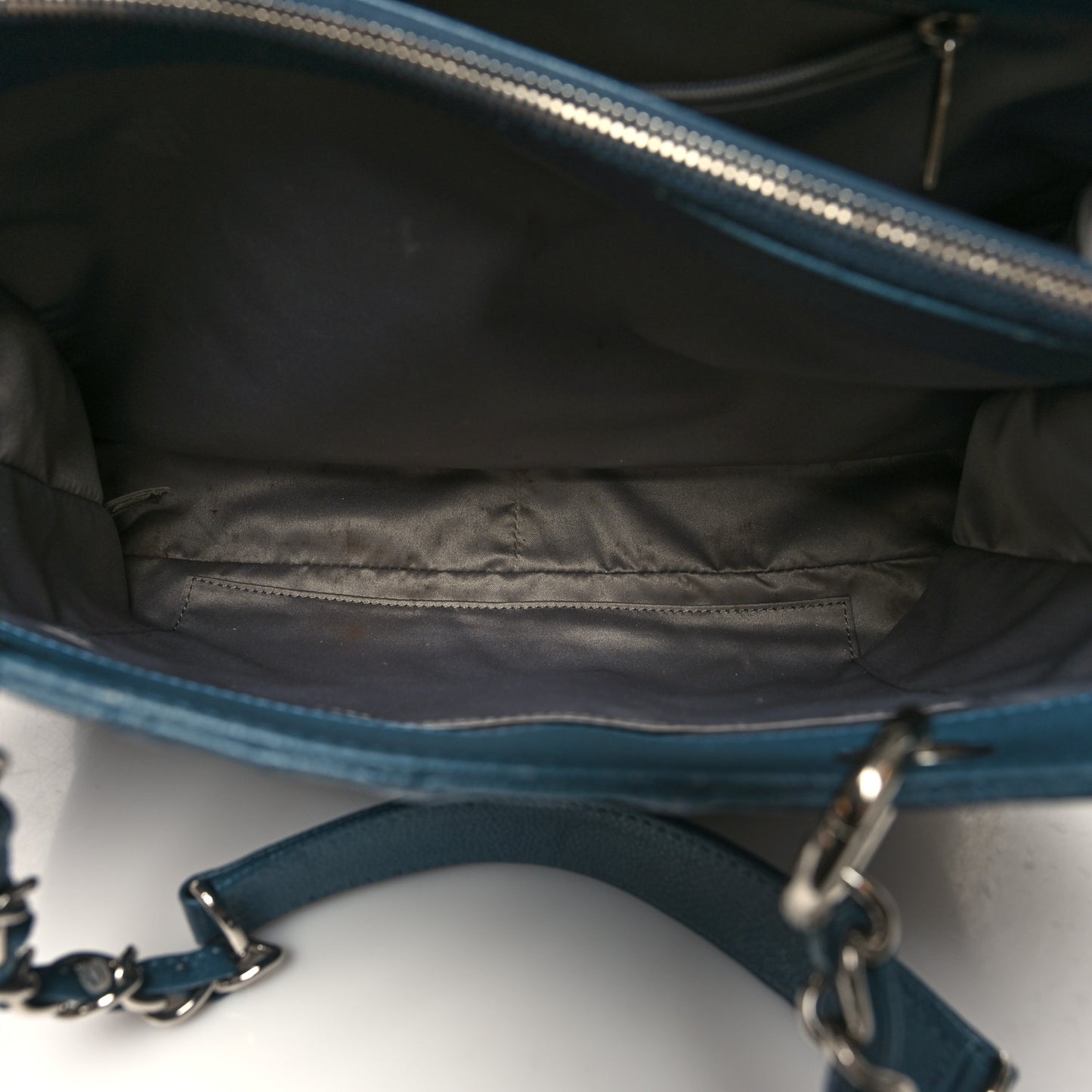Caviar Quilted Grand Shopping Tote GST Blue