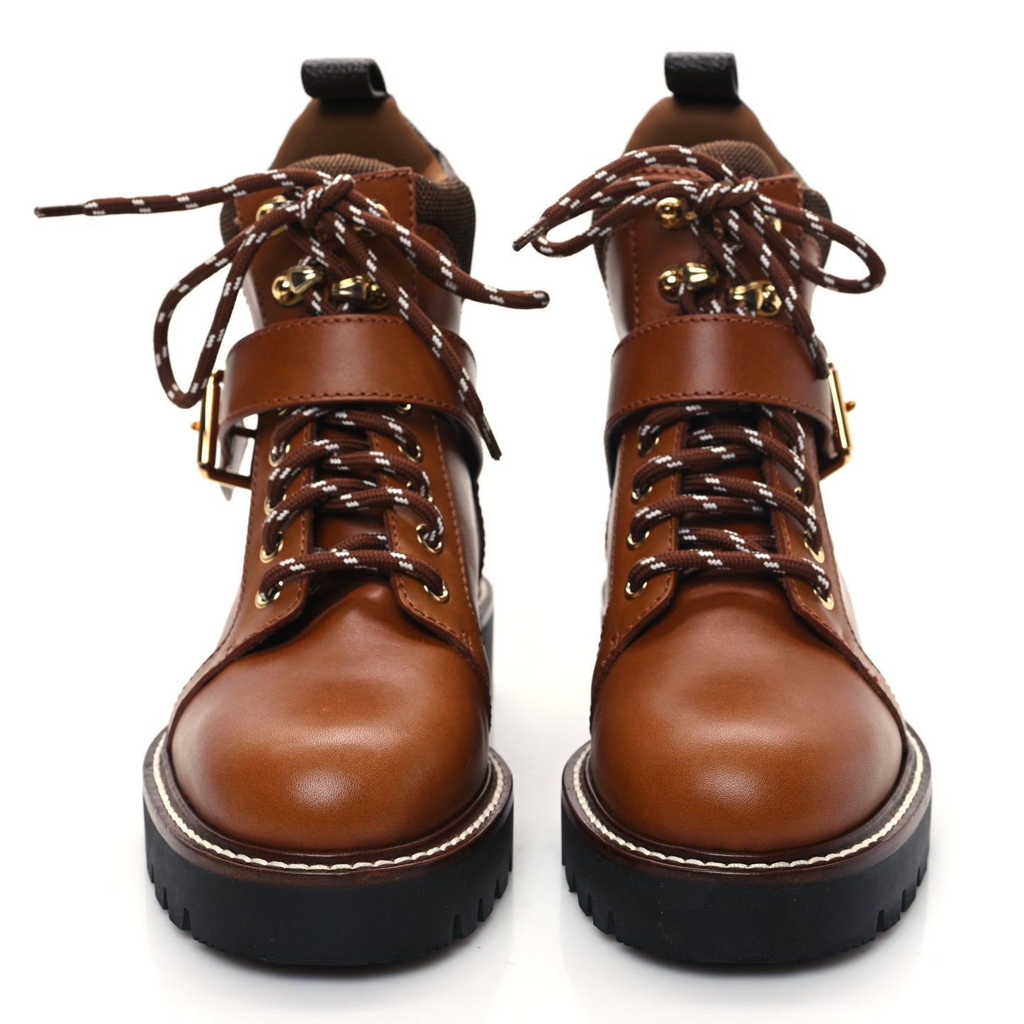 Calfskin Territory Ranger Combat Boots 36.5 Cognac