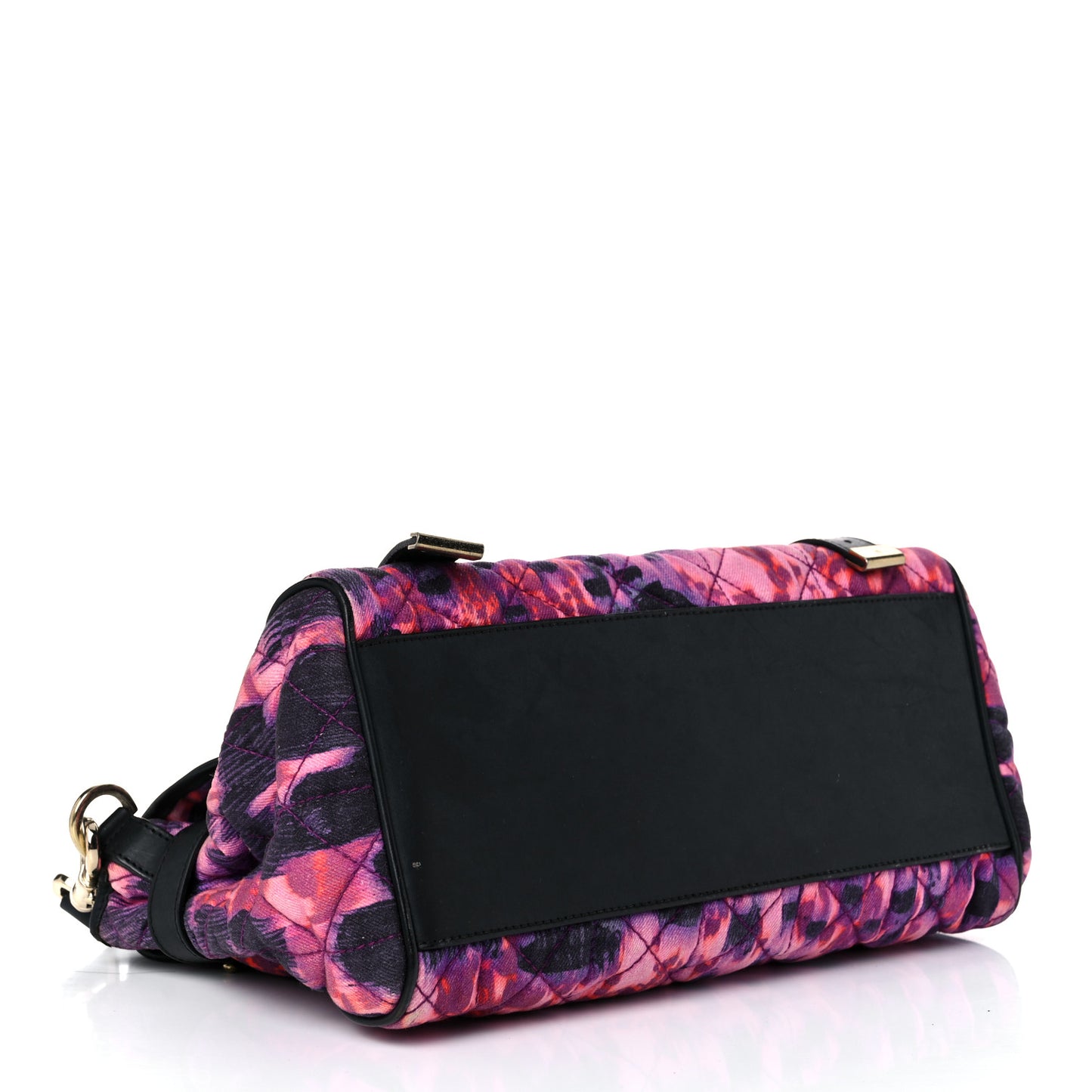 Denim Alexa Quilted Loopy Leopard Print Purple Red