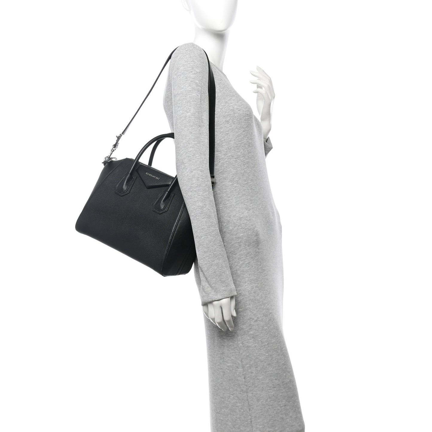 Sugar Goatskin Small Antigona Black