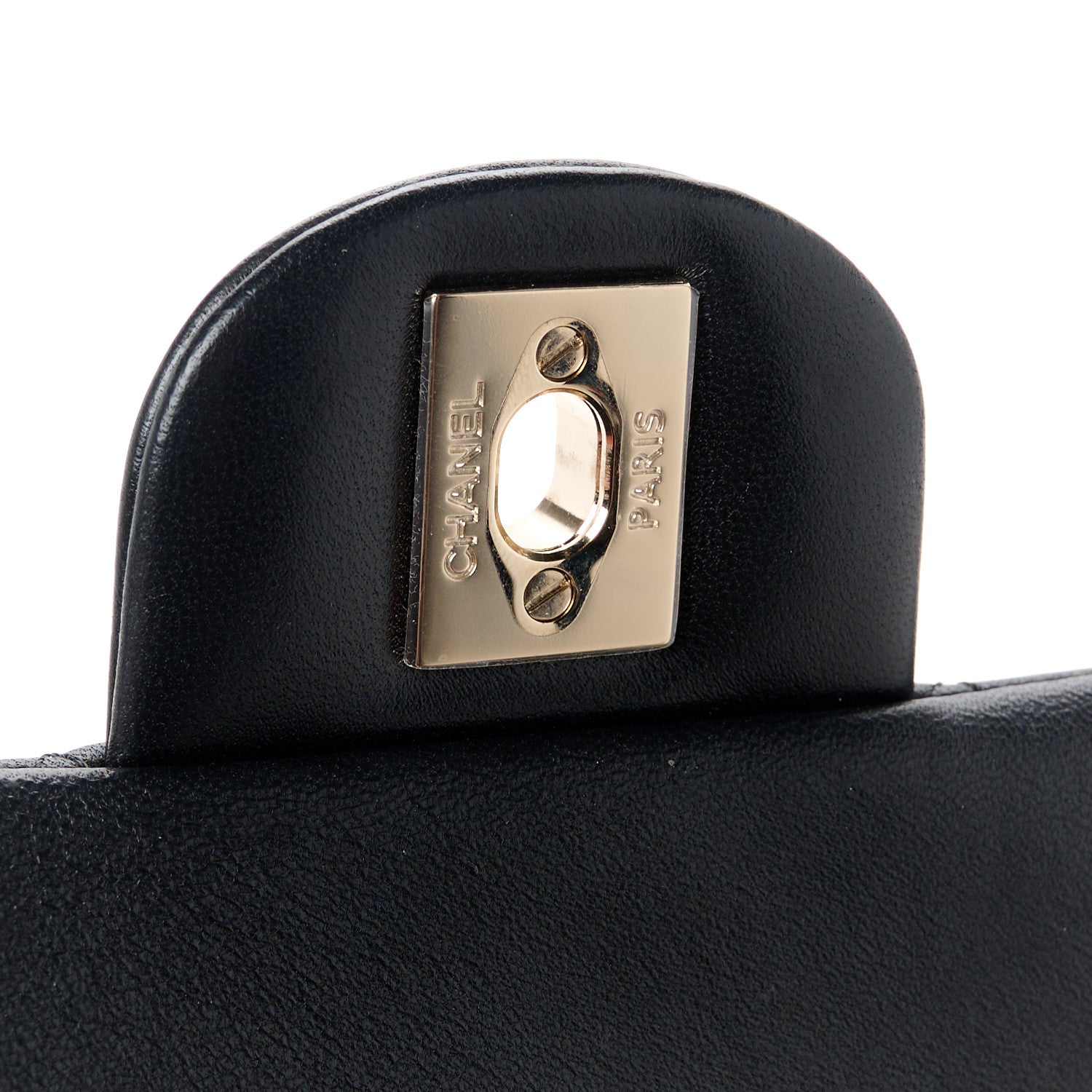 Chanel Lambskin Quilted Mini Top Handle Rectangular Flap Black 7 of 12