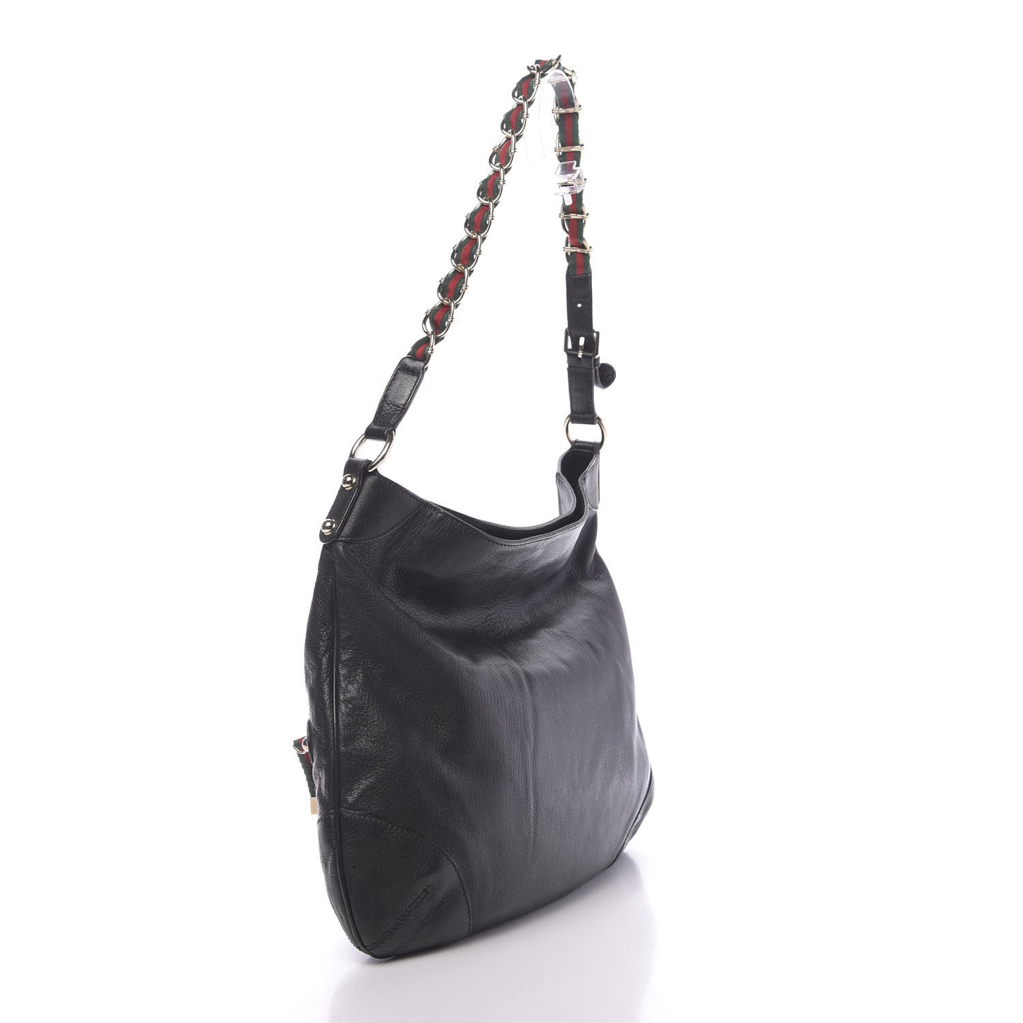 Calfskin Medium Capri Shoulder Bag Black