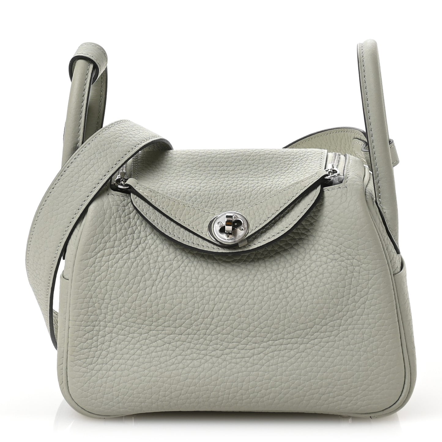 Taurillon Clemence Mini Lindy 20 Gris Neve