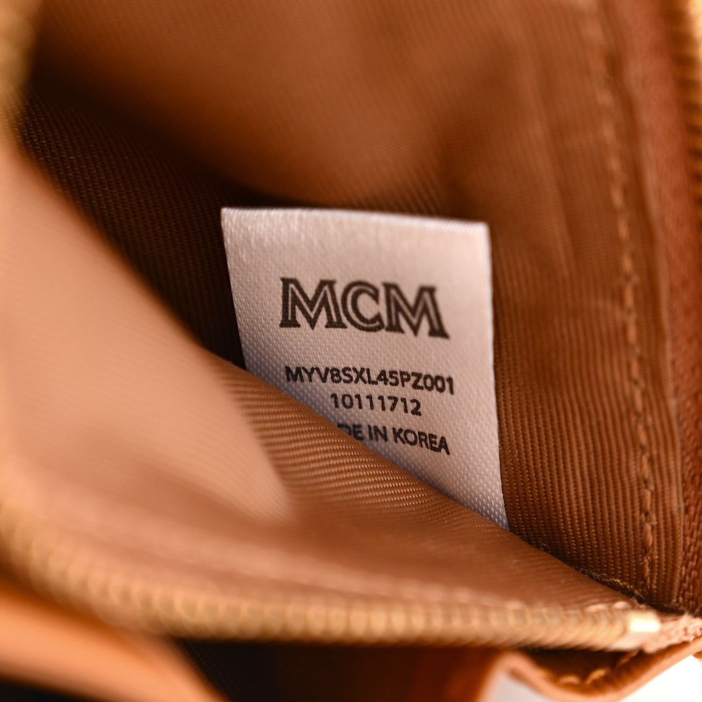 Visetos Large Patricia Wallet On Chain Cognac