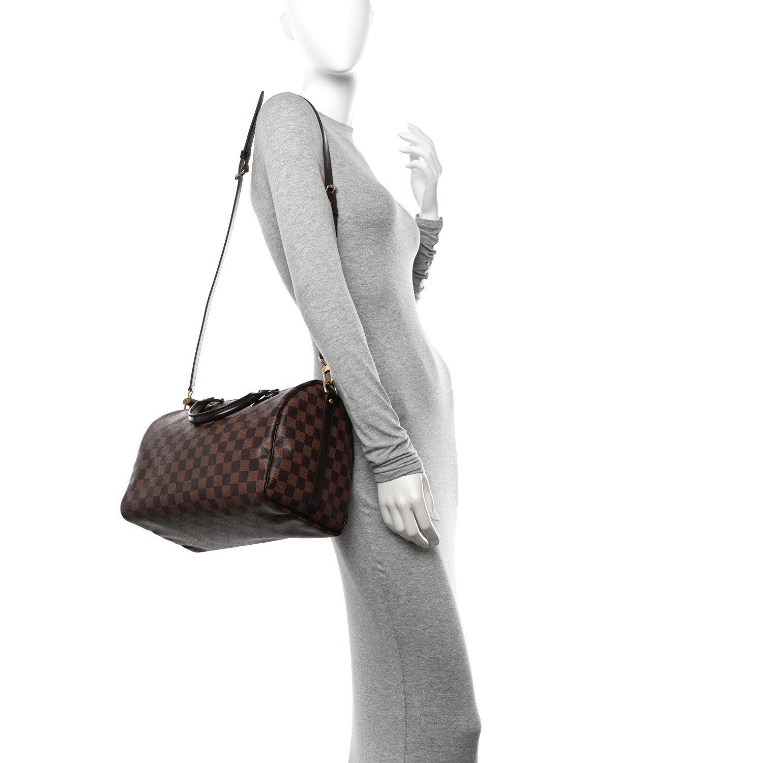 Louis Vuitton Damier Ebene Speedy Bandouliere 30 2 of 11