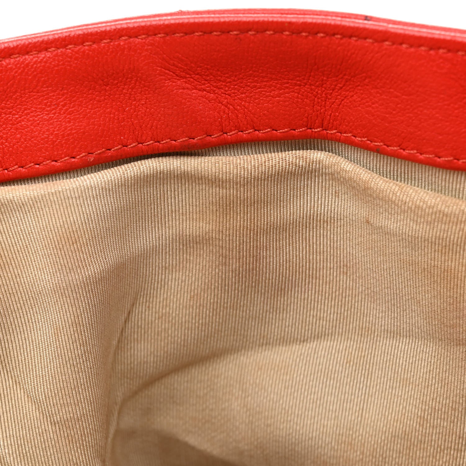 Chanel Washed Lambskin Quilted Medium Chain Around Messenger Red 13 of 20