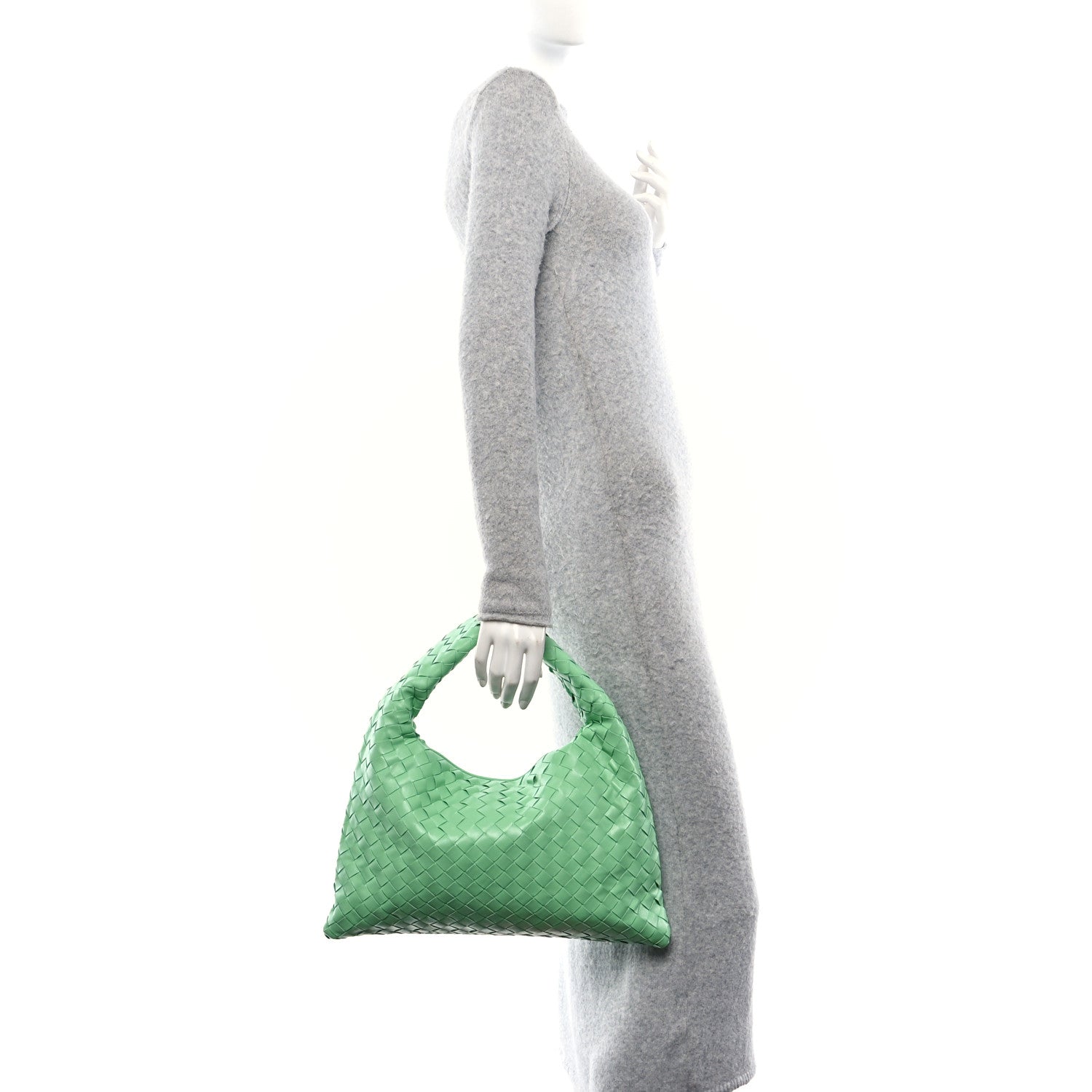 Bottega Veneta Calfskin Intrecciato Small Hop Fountain 2 of 10