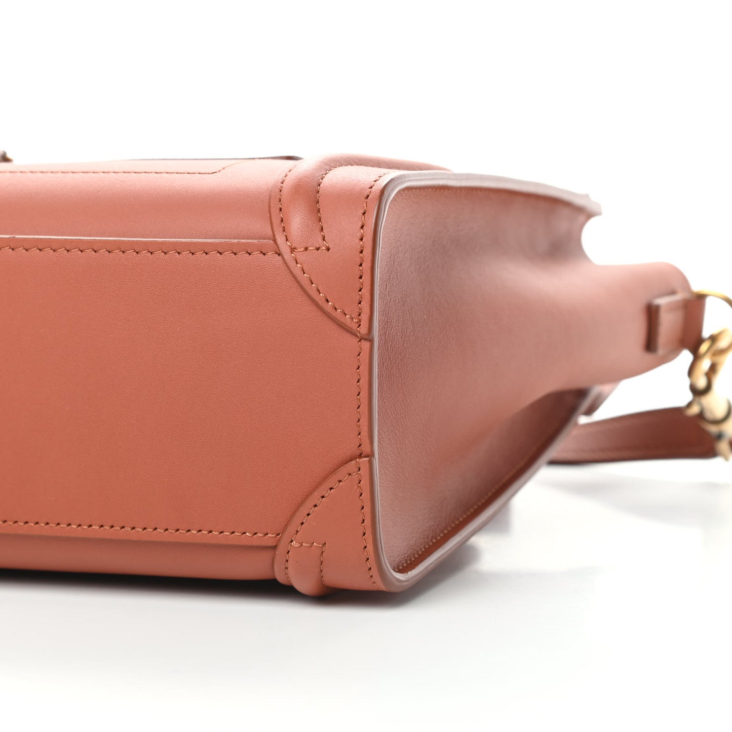 Smooth Calfskin Nano Luggage Terracotta