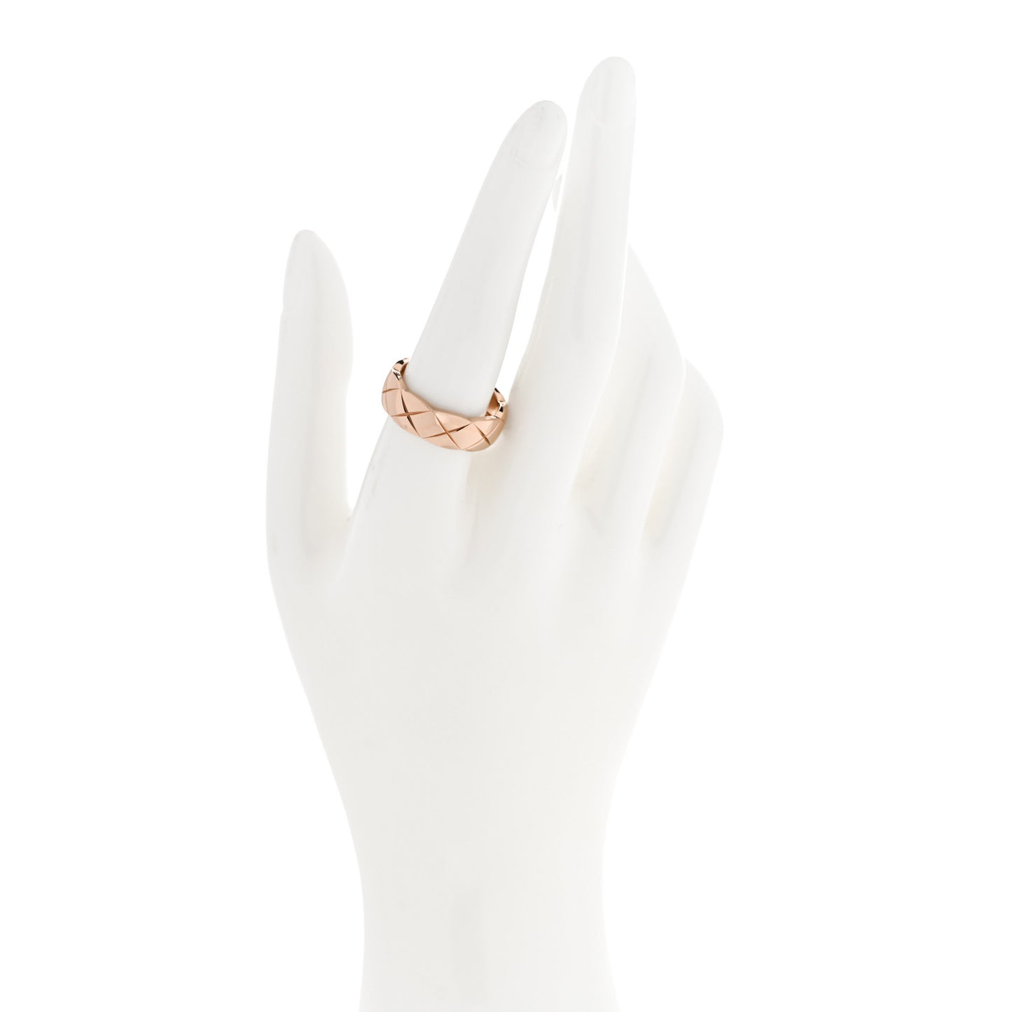18K Beige Gold Small Coco Crush Ring 58 8.5