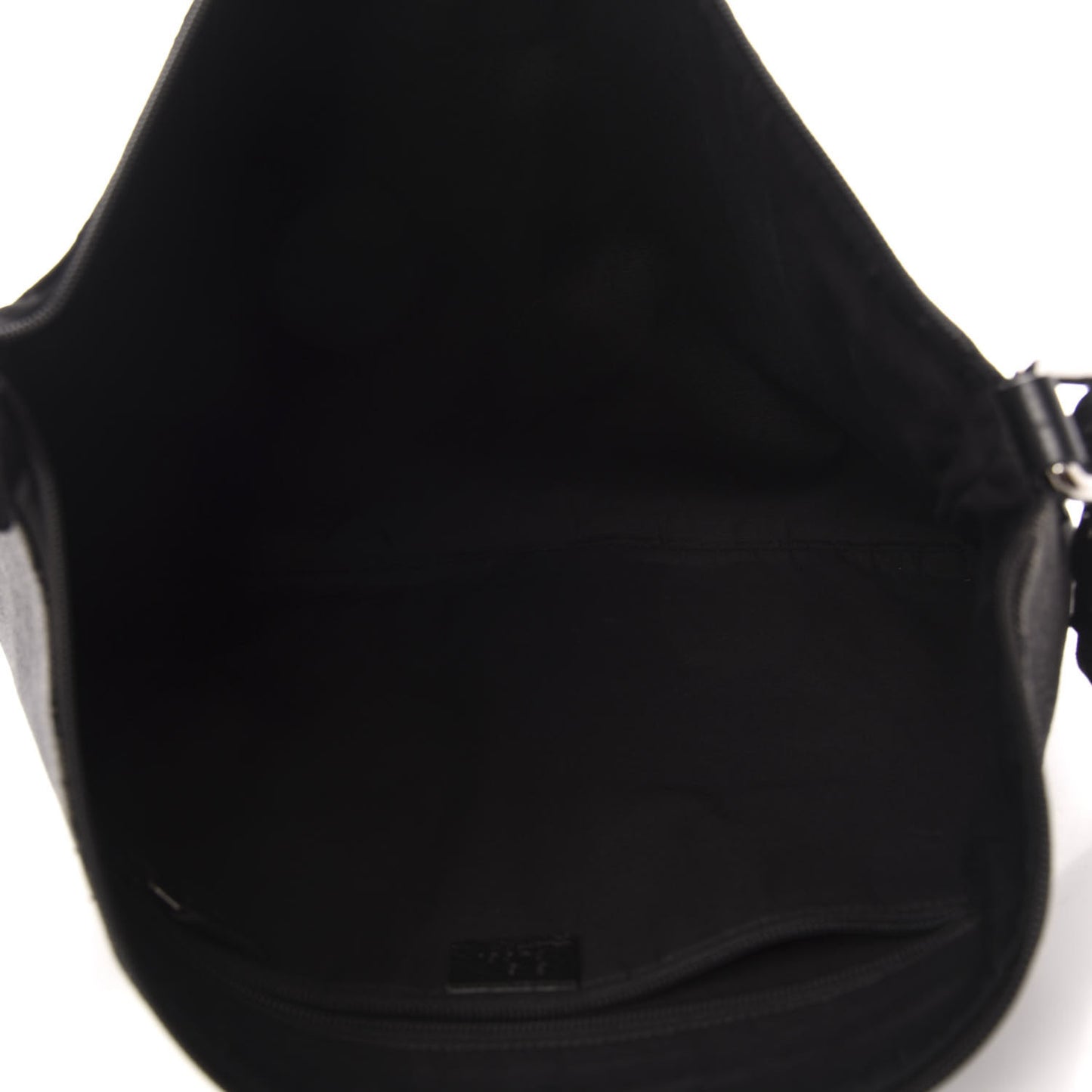 Denim Monogram Flat Messenger Bag Black