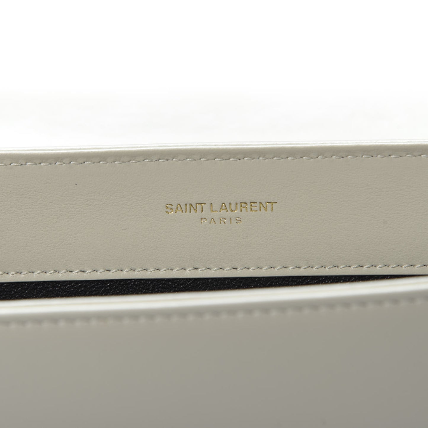 Calfskin Quilted Y Joan Satchel White